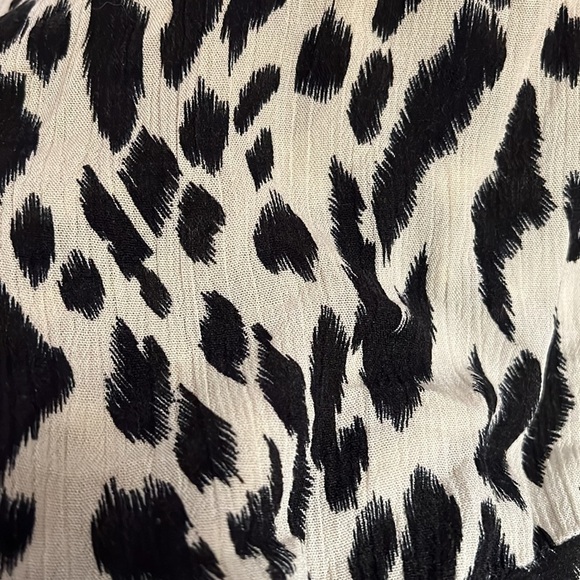 Umgee USA animal print kimono tunic front ties top blouse Sz M/L - Picture 8 of 10